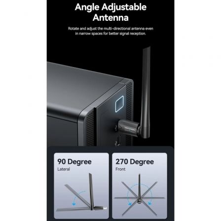 Vention KDUB0 Adaptador USB WiFi 650Mbps con Drivers Vention KDUB0 Adaptador USB WiFi 650Mbps con Drivers